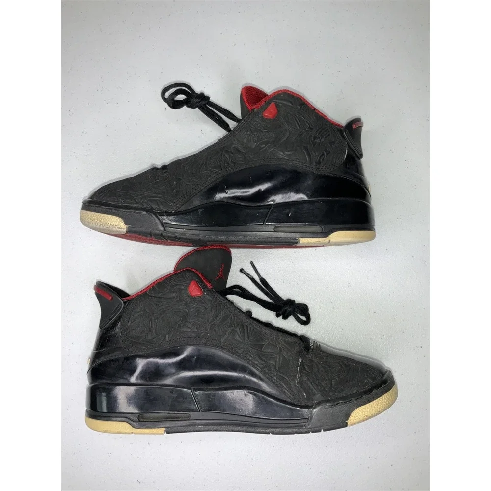 Nike‎ Air Jordan Dub Zero GS Basketball Shoes 6.5Y Black White Red 311047-061